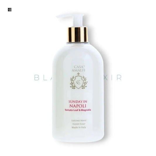 CASA AMALFI SUNDAY IN NAPOLI HAND WASH - Tomato Leaf & Magnolia - BLACK ELIXIR - Maison de Parfum