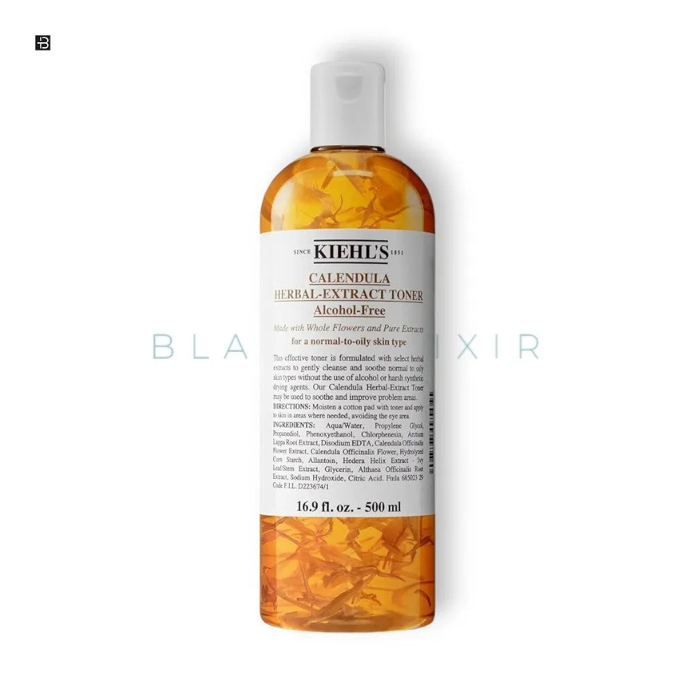 Kiehl`s Calendula herbal-extract toner Alcohol-Free - BLACK ELIXIR - Maison de Parfum