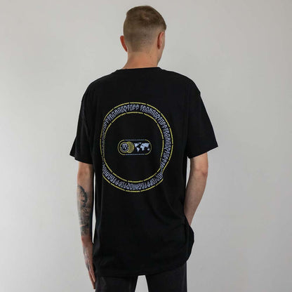 Techno Tribe Circle T-Shirt (unisex, schwarz)