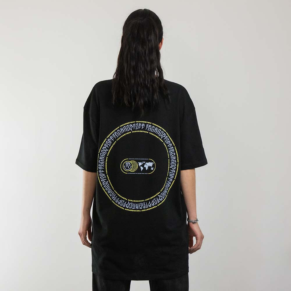 Techno Tribe Circle T-Shirt (unisex, schwarz)