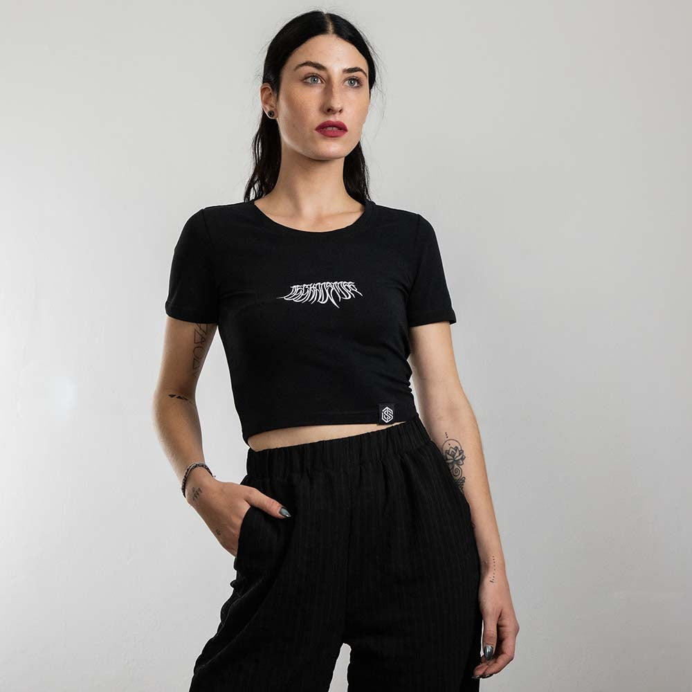 Decay Crop Top (schwarz)