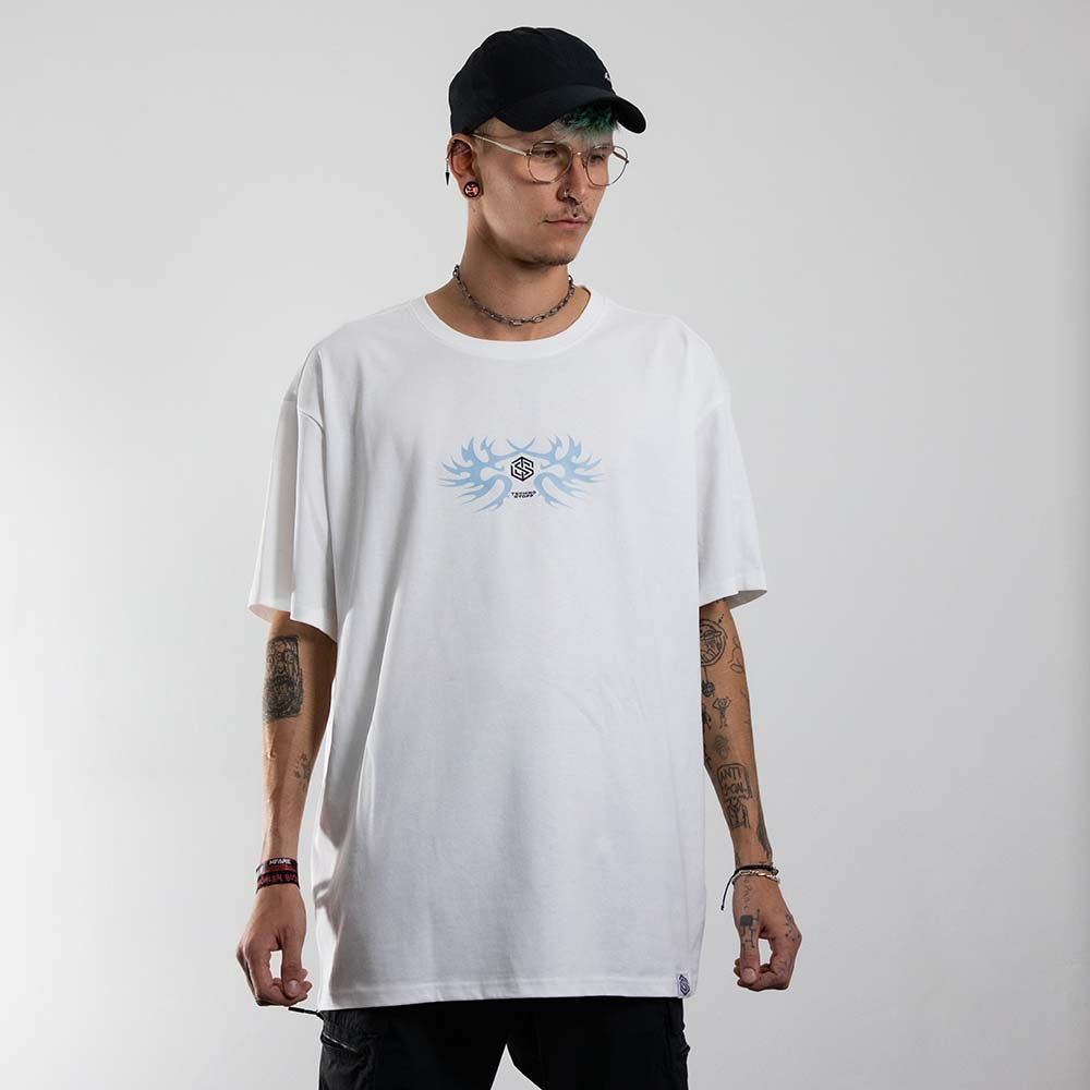 Technostoff Tribe T-Shirt (unisex, weiß)