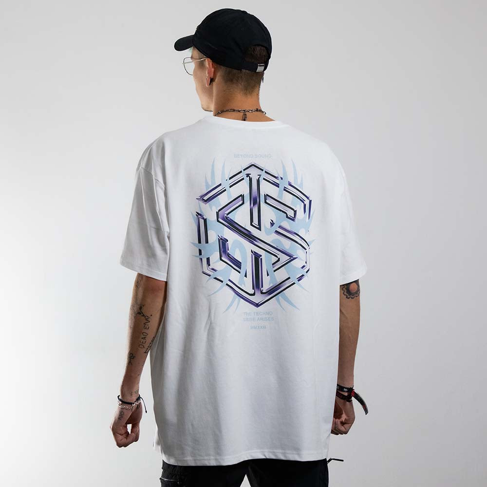 Technostoff Tribe T-Shirt (unisex, weiß)