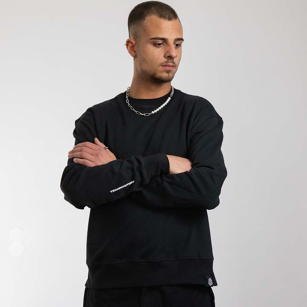 Stoff⁴ Sweater (schwarz, unisex)