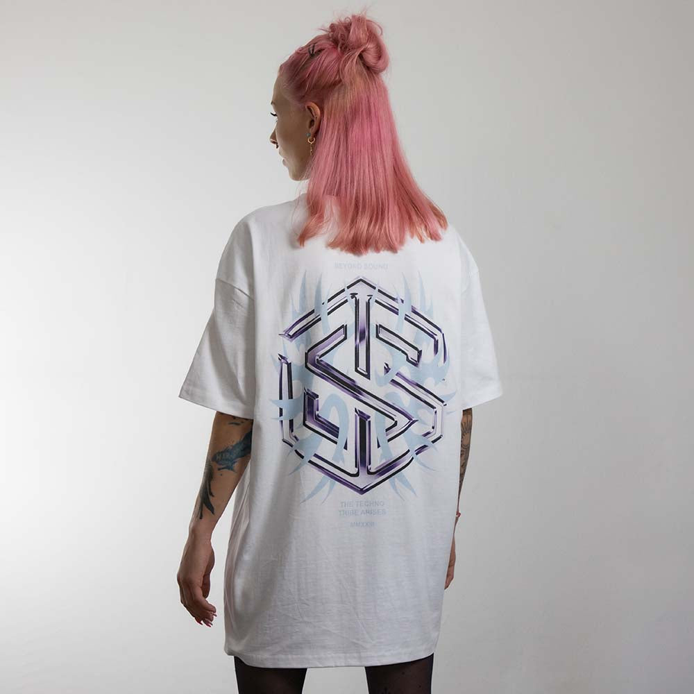 Technostoff Tribe T-Shirt (unisex, weiß)