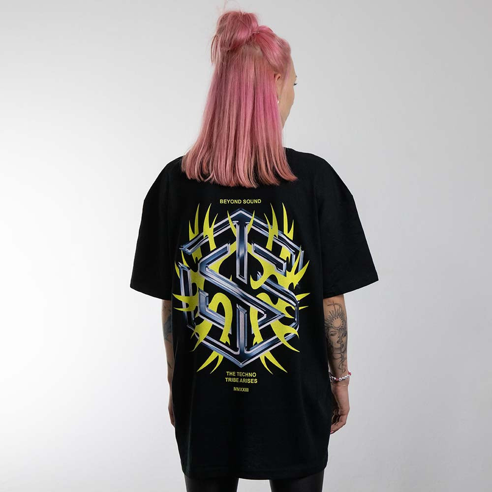 Technostoff Tribe T-Shirt (unisex, schwarz)