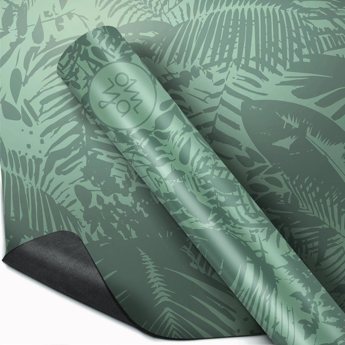 Advanced Grip Yogamatte - Green Botanic