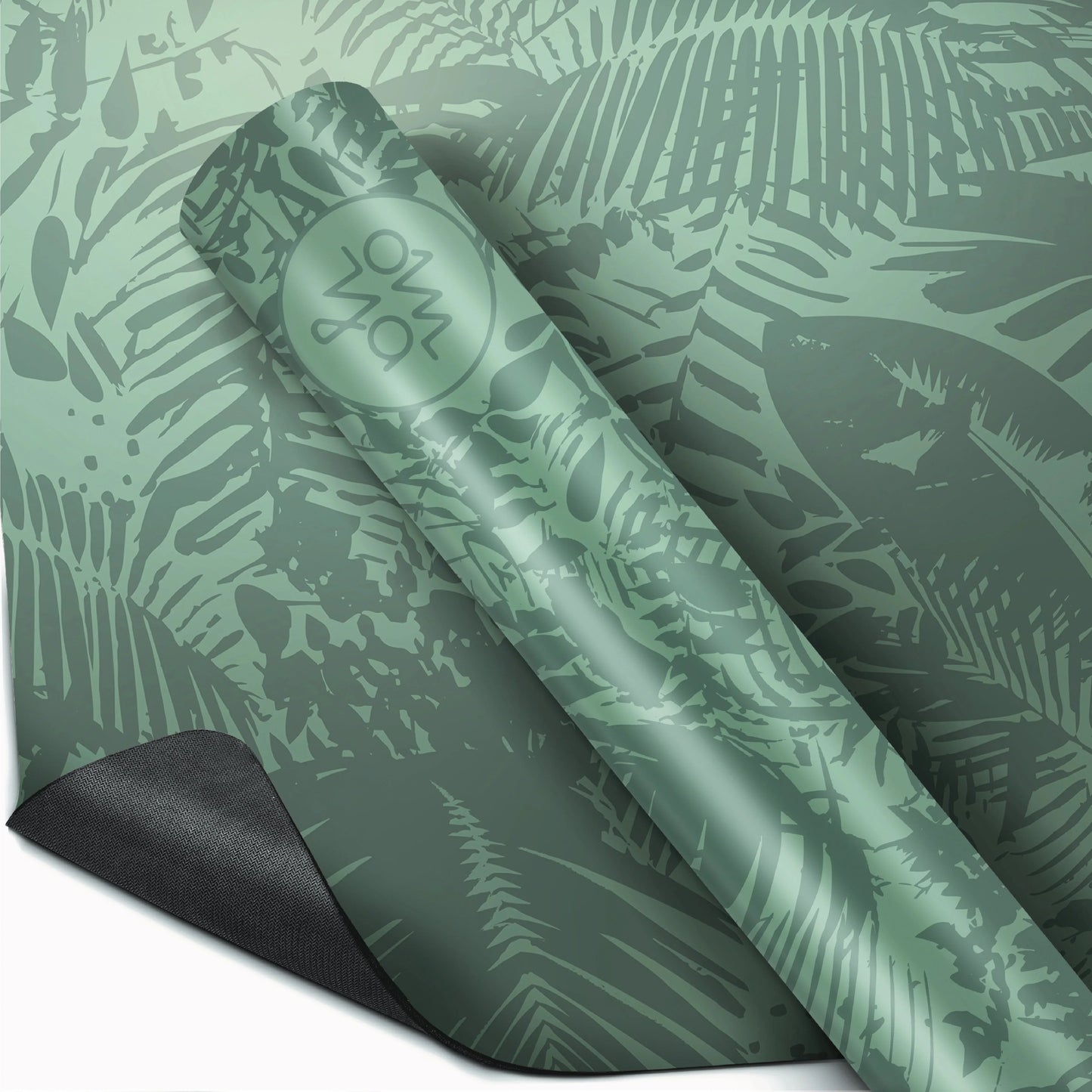 Advanced Grip Yogamatte - Green Botanic