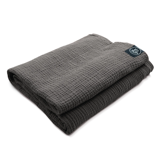 Shavasana Decke - Granit Musselin