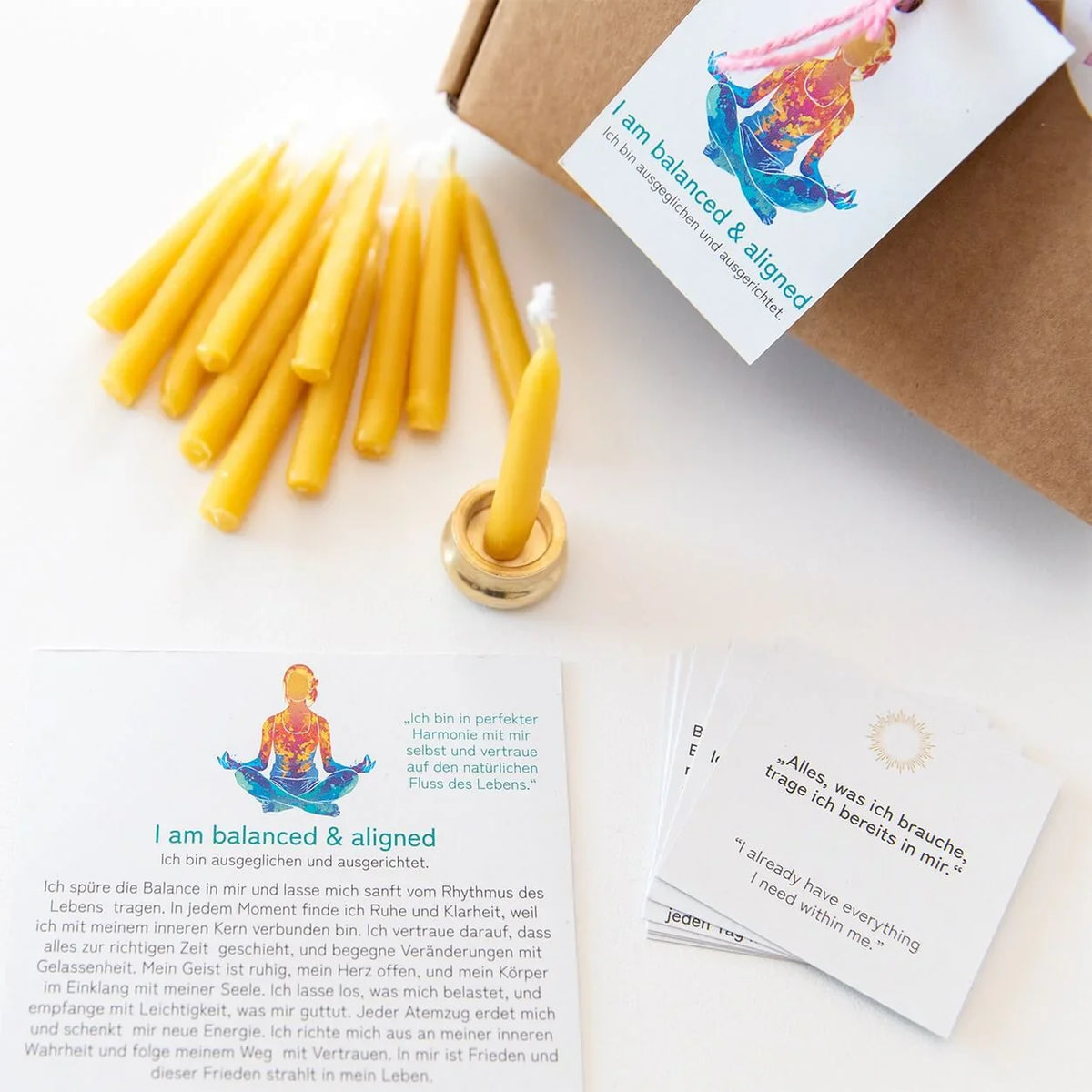 20-Minuten-Kerzen | I am balanced & aligned