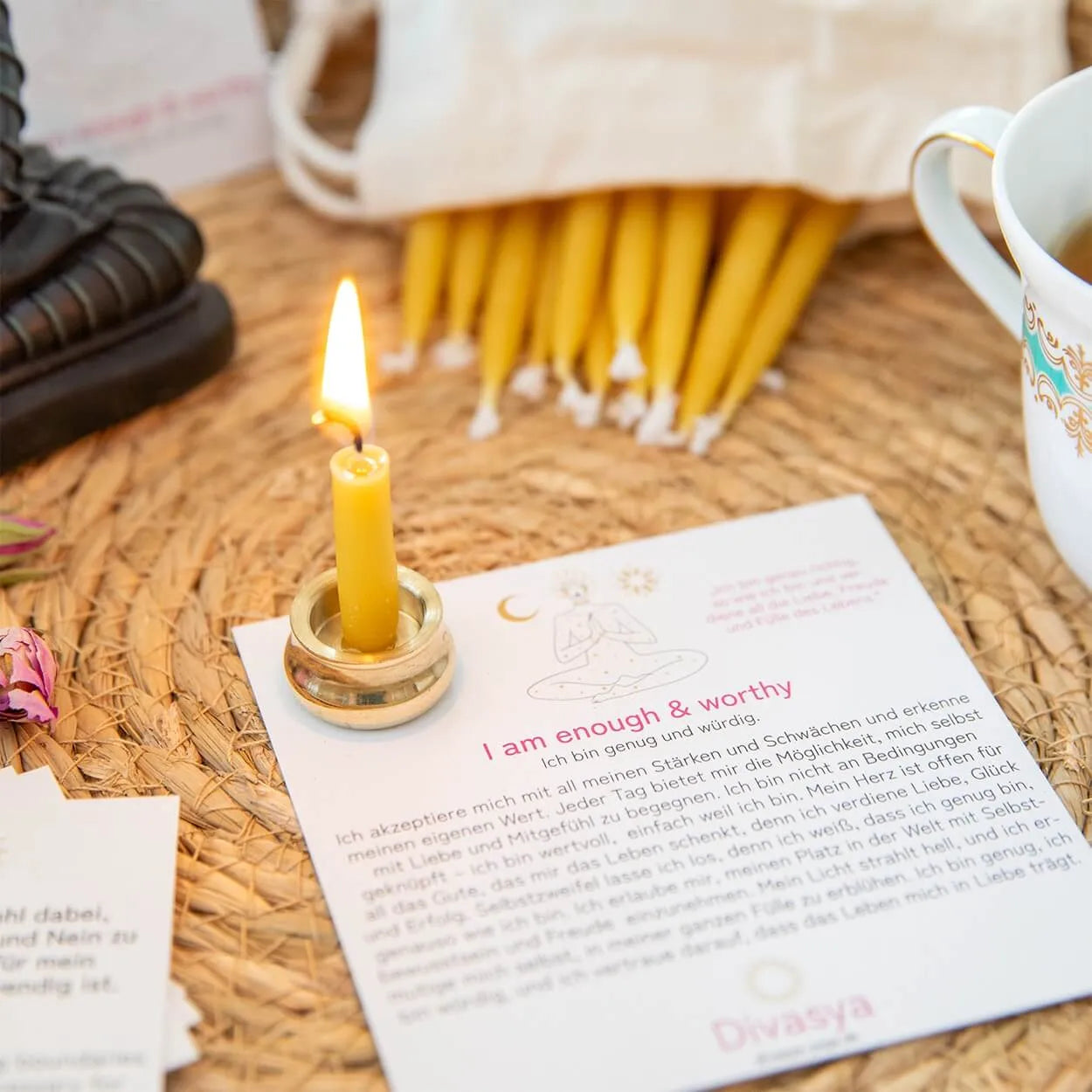 20-Minuten-Kerzen | I am enough & worthy