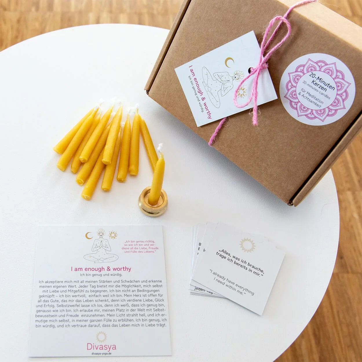 20-Minuten-Kerzen  | I am loved & grateful