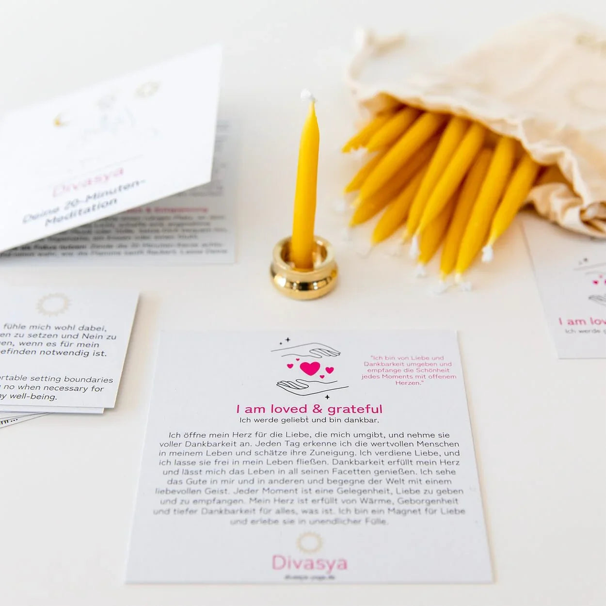 20-Minuten-Kerzen  | I am loved & grateful