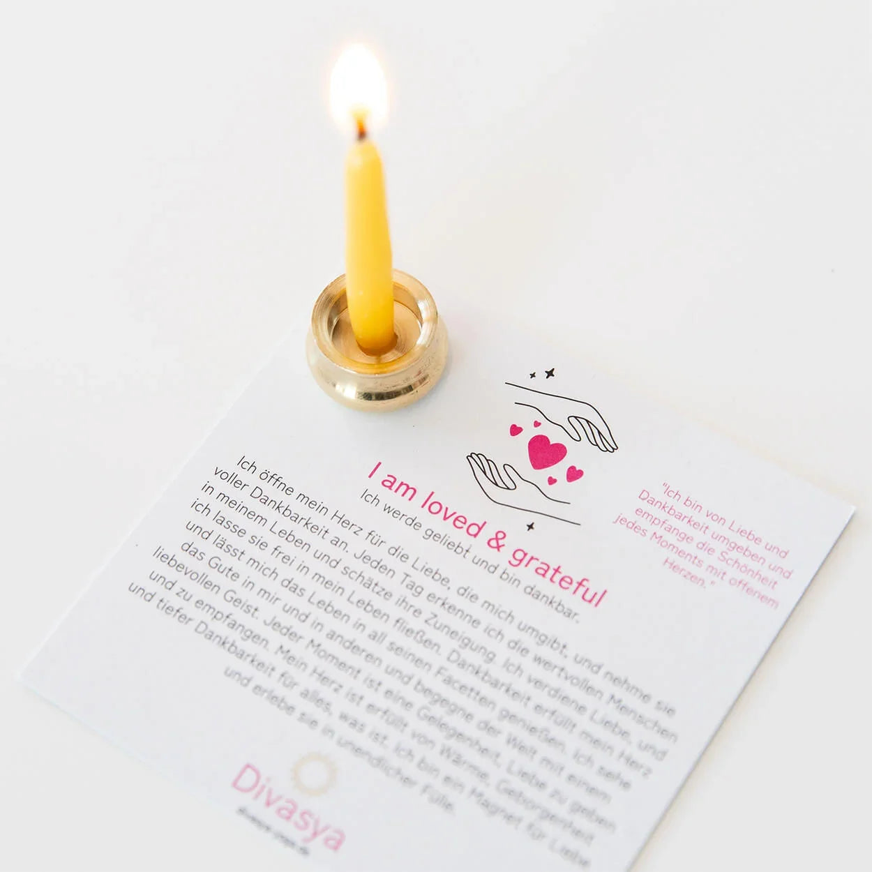 20-Minuten-Kerzen | I am enough & worthy