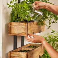 Set: 3 Ziegelformen (2 Fächer) mit Ständer