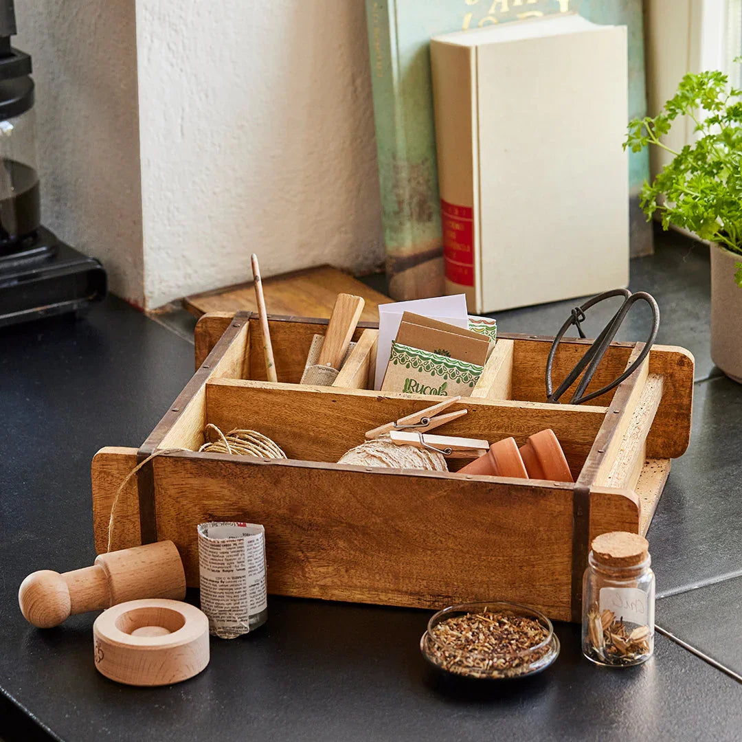 Ziegelform mit 4 Fächern