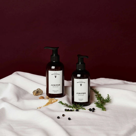 Retterspitz Pflege-Set Juniper – Duschgel und Bodylotion - Belebende Naturpflege mit Wacholder