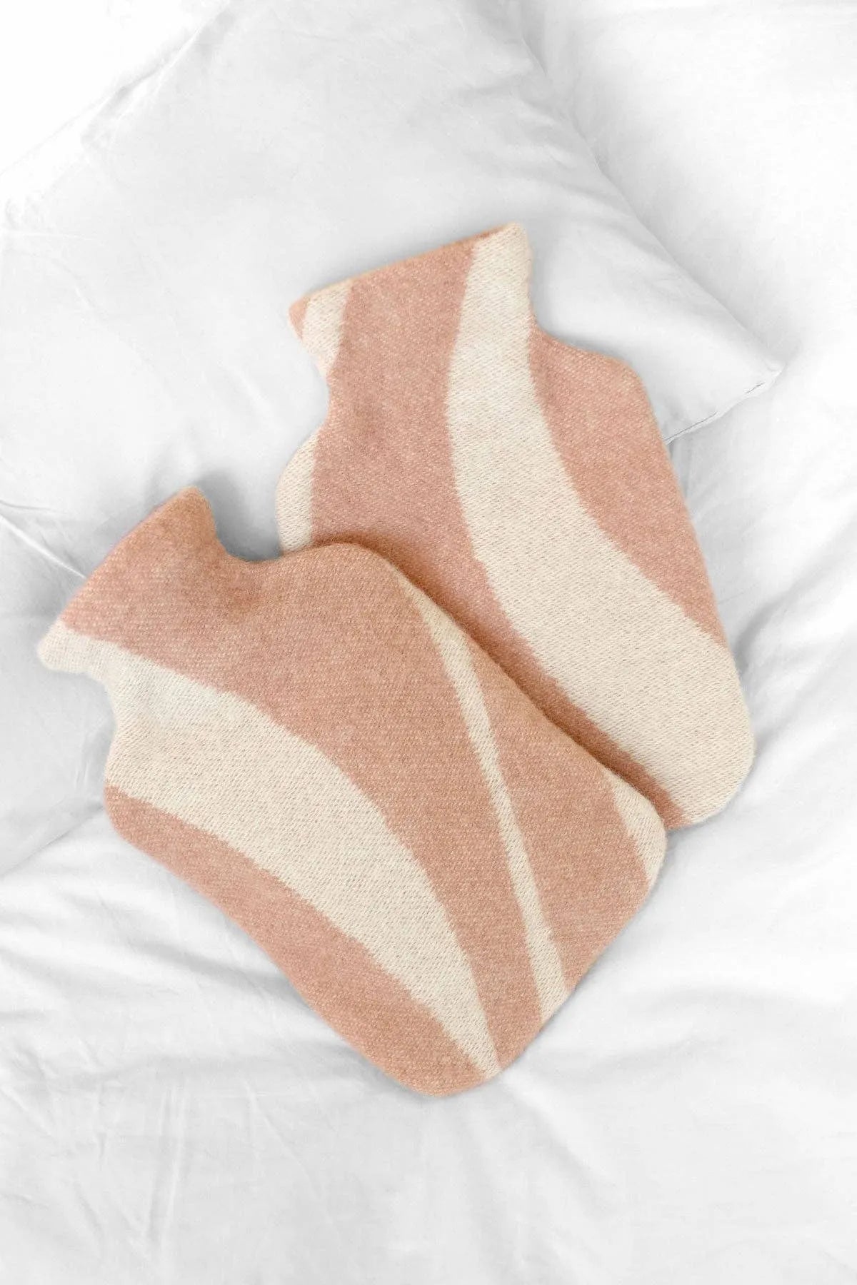 Wärmflasche & -bezug - Rosé - 100% Schurwolle