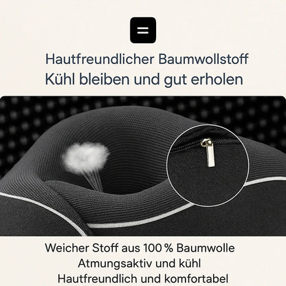 Nackenkissen für erholsamen Schlaf nach der Haartransplantation – kompakt, komfortabel & ideal für Reisen