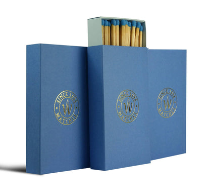Premium Streichhölzer – Lange Design-Streichhölzer - Tiefblau