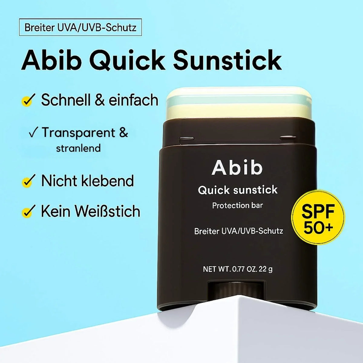 Abib Quick Sunstick Protection Bar LSF 50 PA++++ 22g Sonnenschutzstift