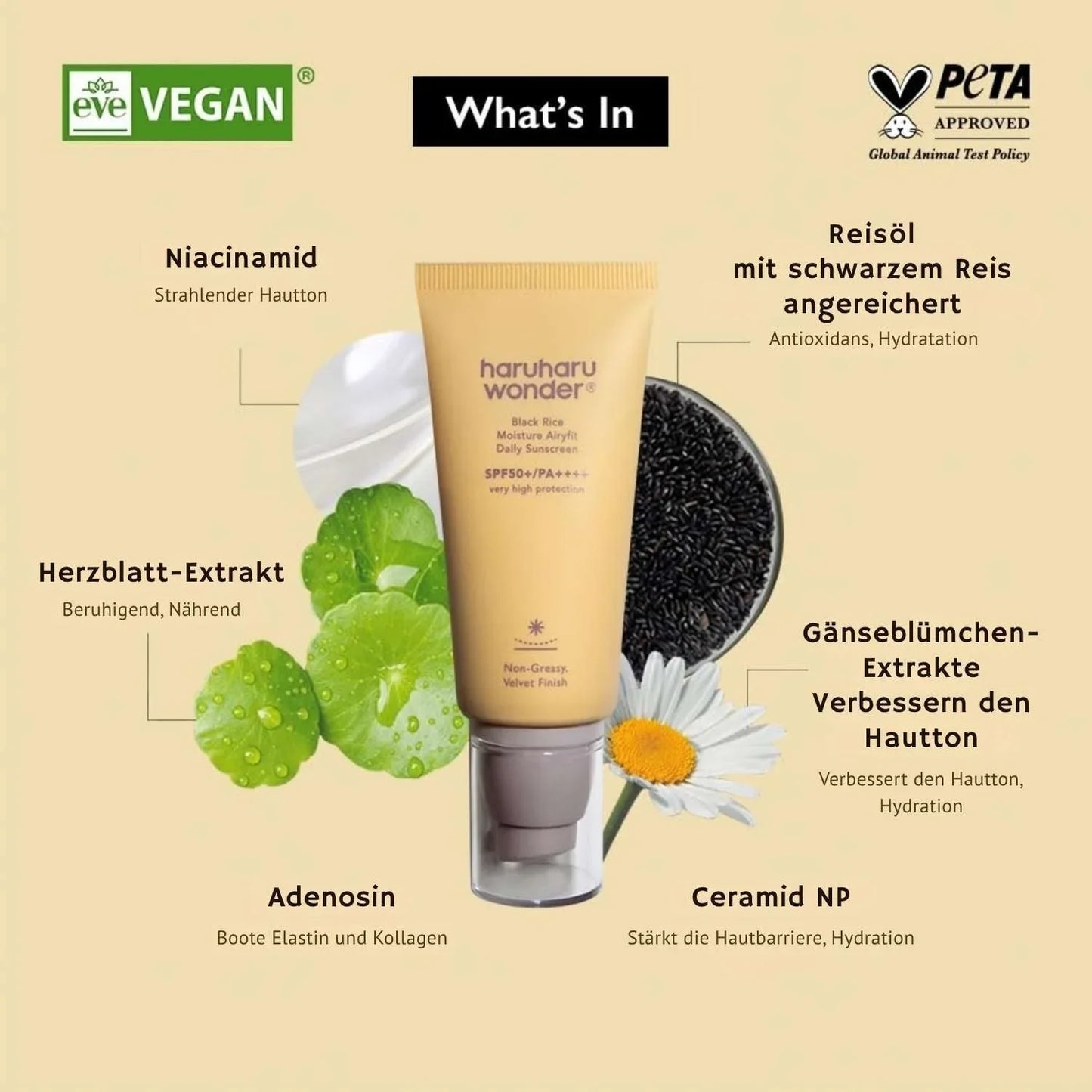 Haruharu Wonder Black Rice Moisture Airyfit Daily Sunscreen SPF50+ - 50 ml