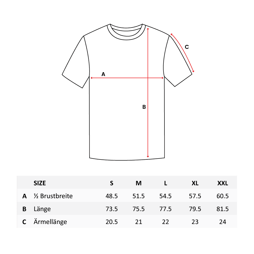 Technostoff Embroidery Backseam T-Shirt (regular, unisex)