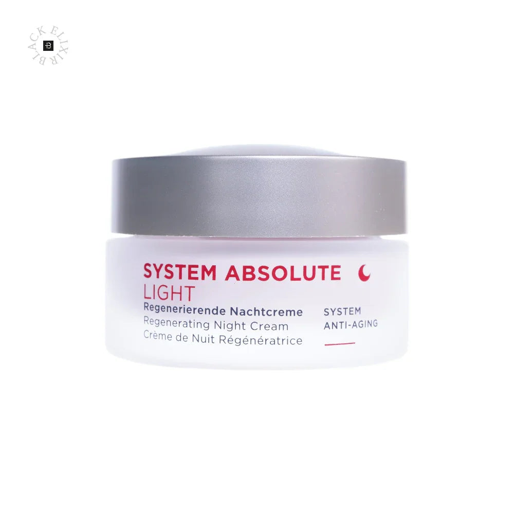Annemarie Börlind System Absolute Light Regenerierende Nachtcreme - BLACK ELIXIR - Maison de Parfum