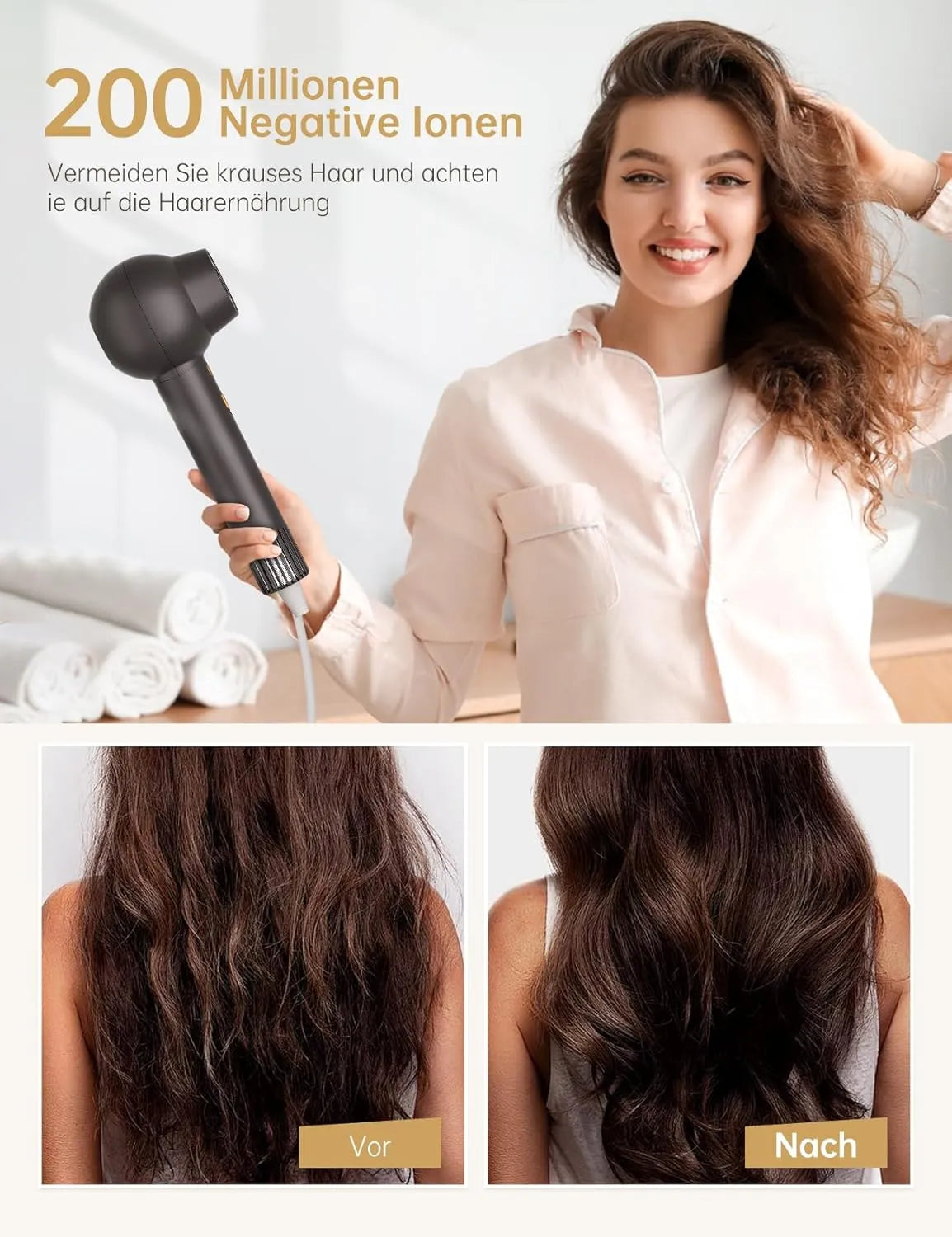 CARER SPARK Ionen Haartrockner - BLACK ELIXIR - Maison de Parfum