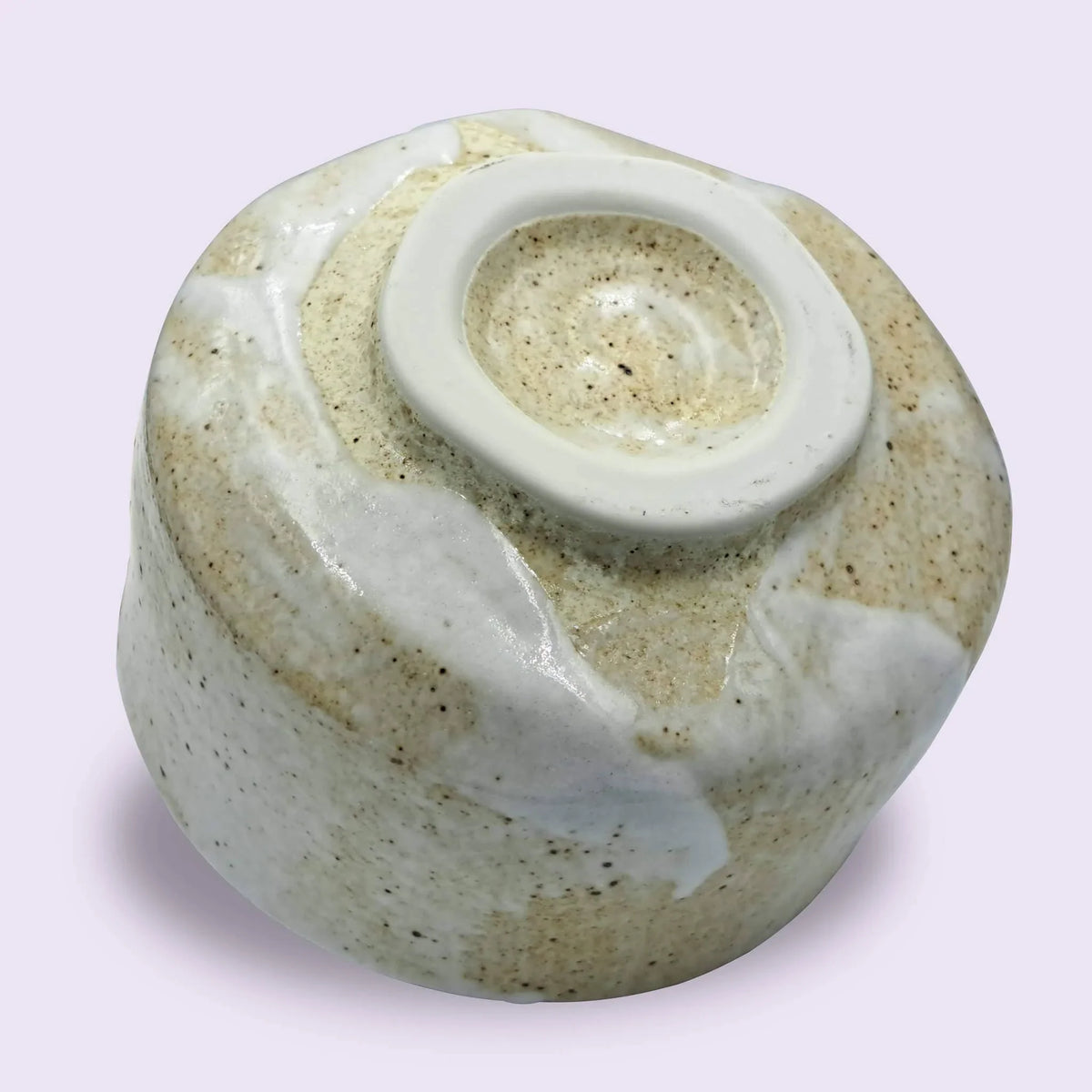 Japanische Matcha Schale - Chawan Yuki - handgemacht aus Keramik - 12x8cm