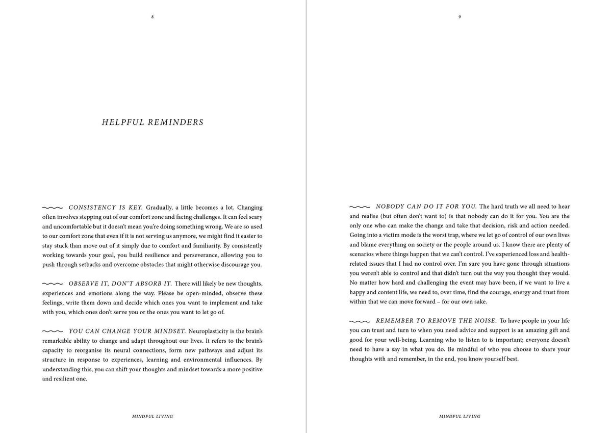 Mindful Living - Tagebuch für ein besseres Mindset