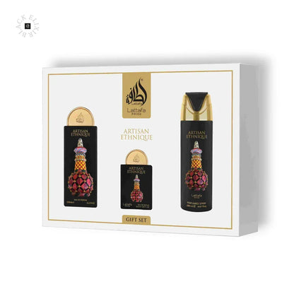 Lattafa Giftset Artisan Ethnique Eau de Parfum Set - BLACK ELIXIR - Maison de Parfum