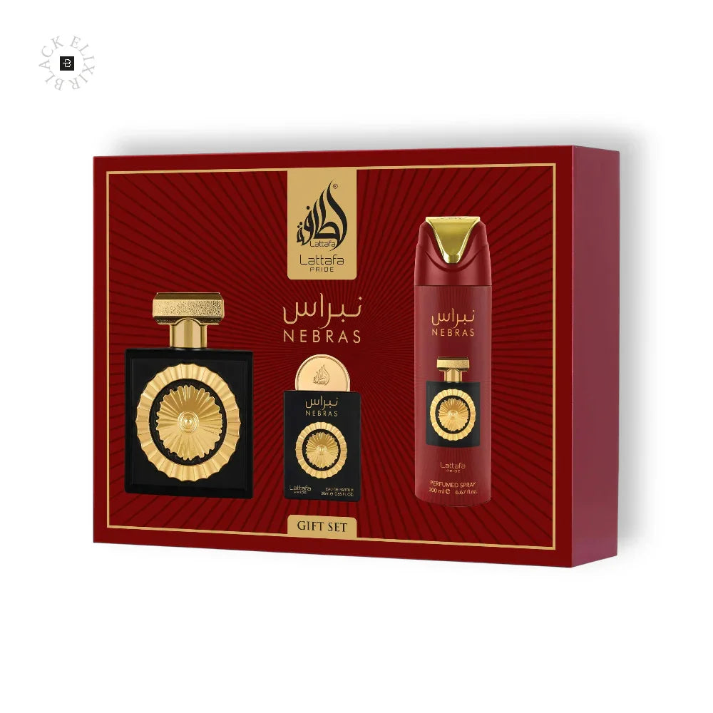 Lattafa Nebras Eau de Parfum Set - BLACK ELIXIR - Maison de Parfum