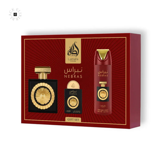 Lattafa Nebras Eau de Parfum Set - BLACK ELIXIR - Maison de Parfum