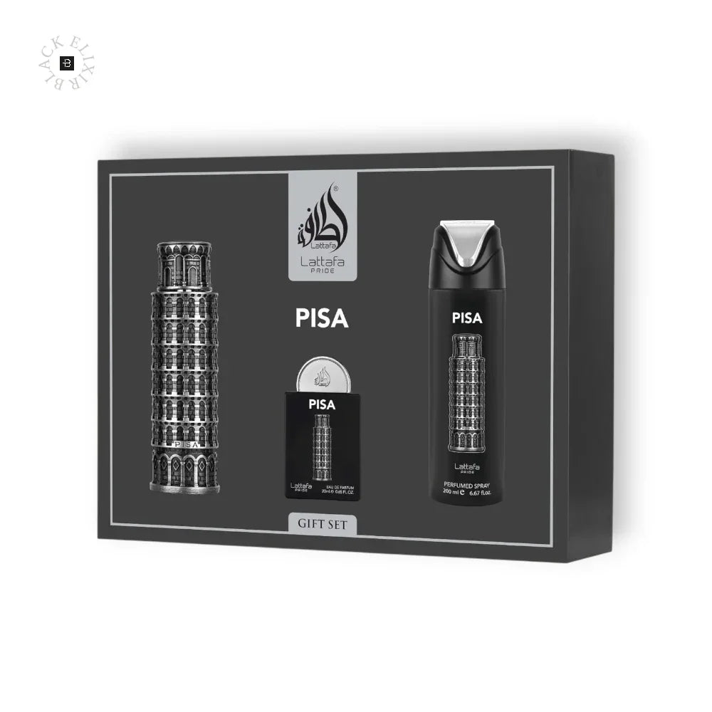 Lattafa Pisa Eau de Parfum Set - BLACK ELIXIR - Maison de Parfum