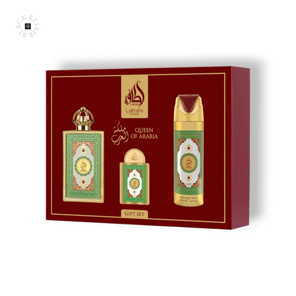 Lattafa Pride Queen of Arabia Giftset  EDP 100ML + EDP 20ML + PERFUMED
