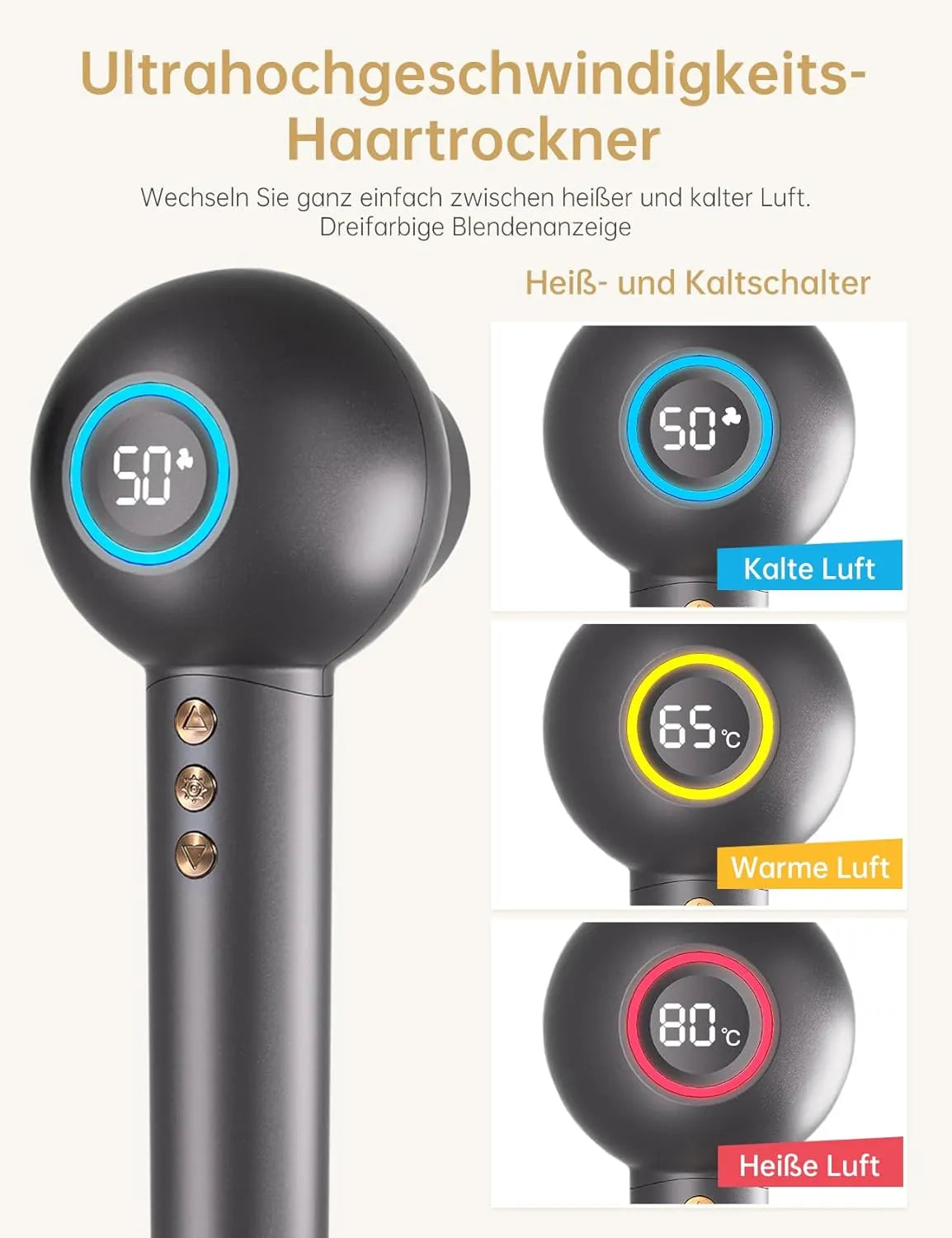 CARER SPARK Ionen Haartrockner - BLACK ELIXIR - Maison de Parfum