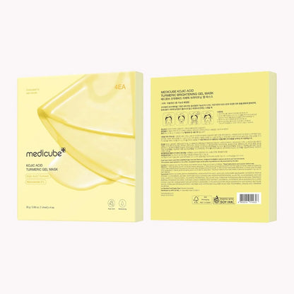 Medicube Kojic Acid Turmeric Brightening Gel Mask 4er Pack á 28g