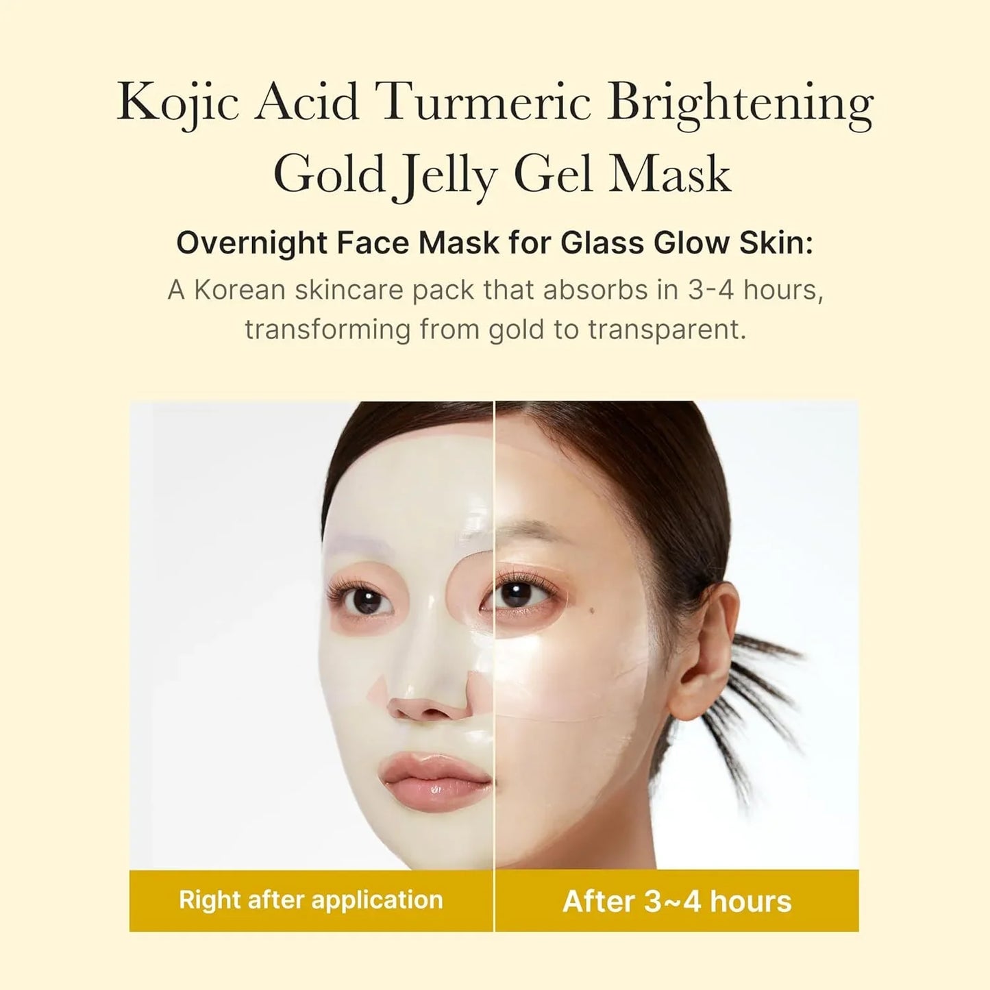 Medicube Kojic Acid Turmeric Brightening Gel Mask 4er Pack á 28g