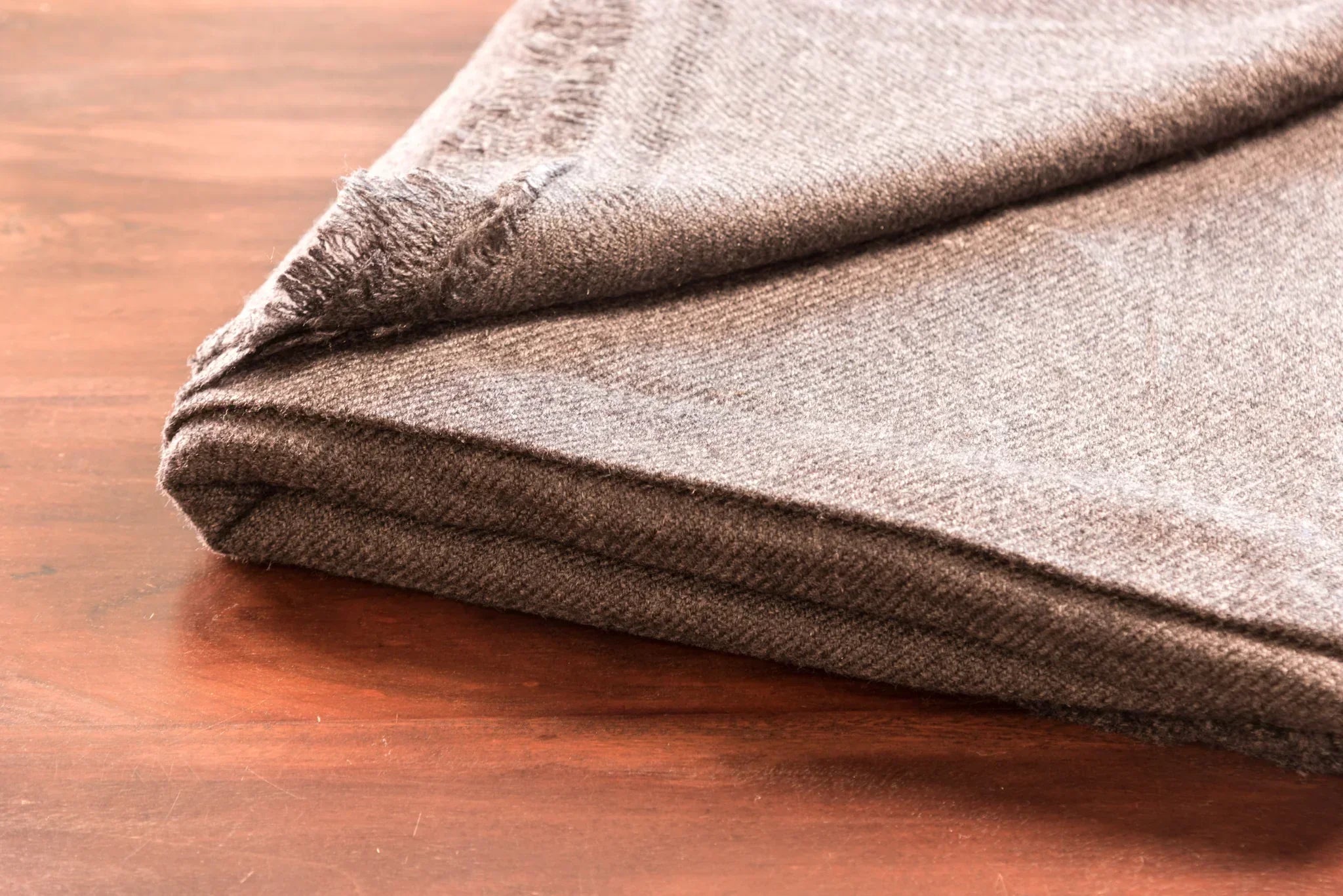 Kaschmirdecke einfarbig - schwarzgrau - 135 x 270cm