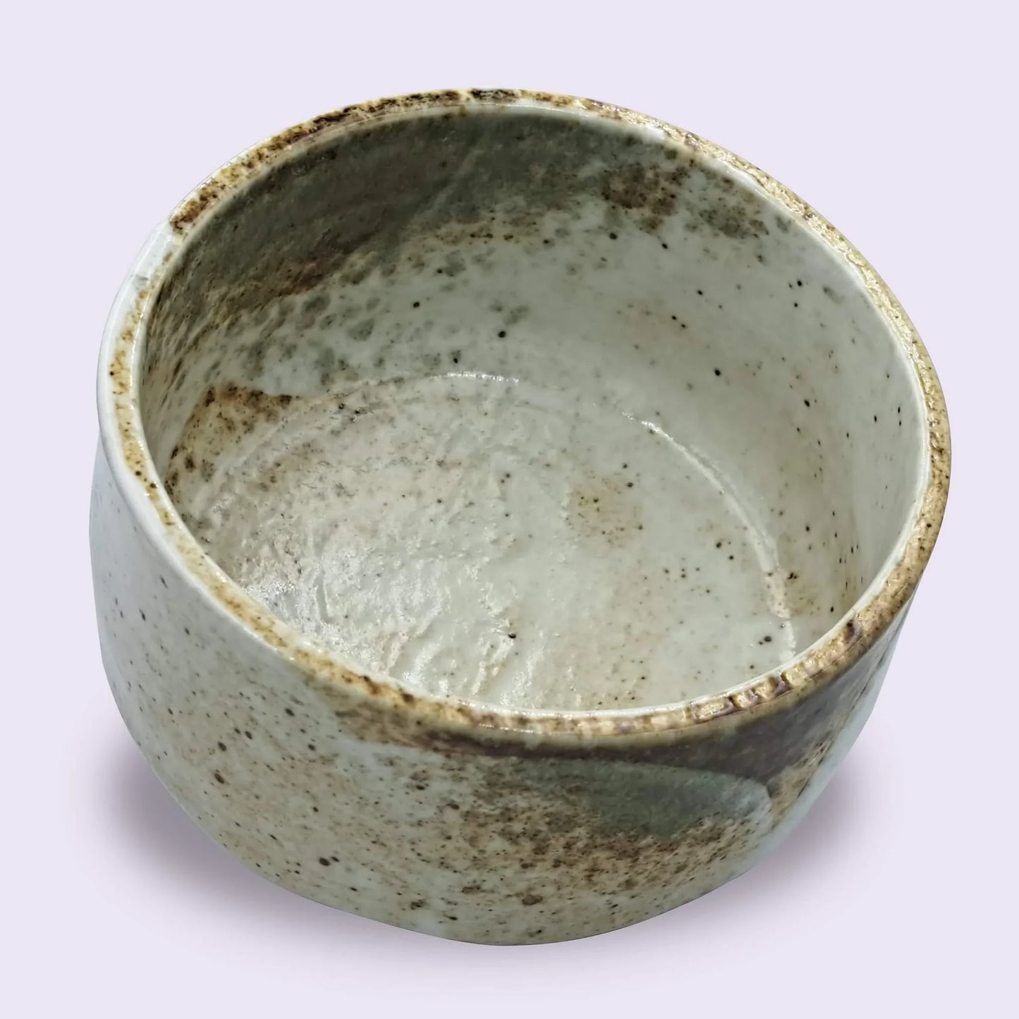 Japanische Matcha Schale - Chawan Yuki - handgemacht aus Keramik - 12x8cm