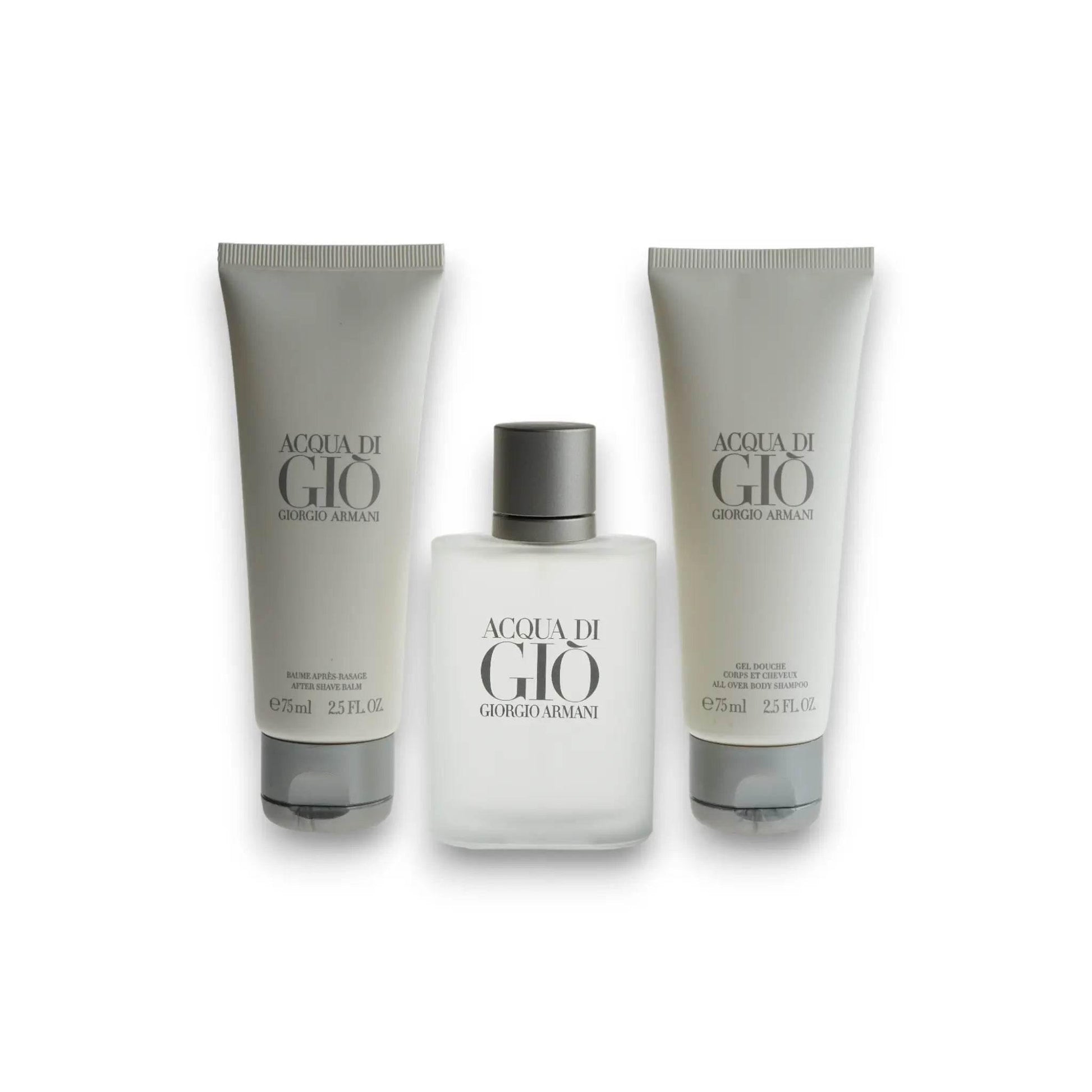 Acqua di Giò Duftset mit Eau de Toilette, Duschgel und After Shave Balsam für Herren