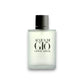 Acqua di Giò Eau de Toilette Flakon mit silbernem Verschluss auf weißem Hintergrund