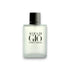 Acqua di Giò Eau de Toilette Flakon mit silbernem Verschluss auf weißem Hintergrund