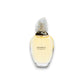 Amarige Eau de Toilette Flakon mit goldenem Duft, elegantes Parfumglas vor weißem Hintergrund