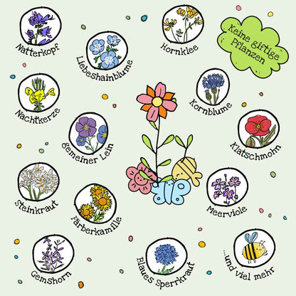 Buntes Saatgutkonfetti