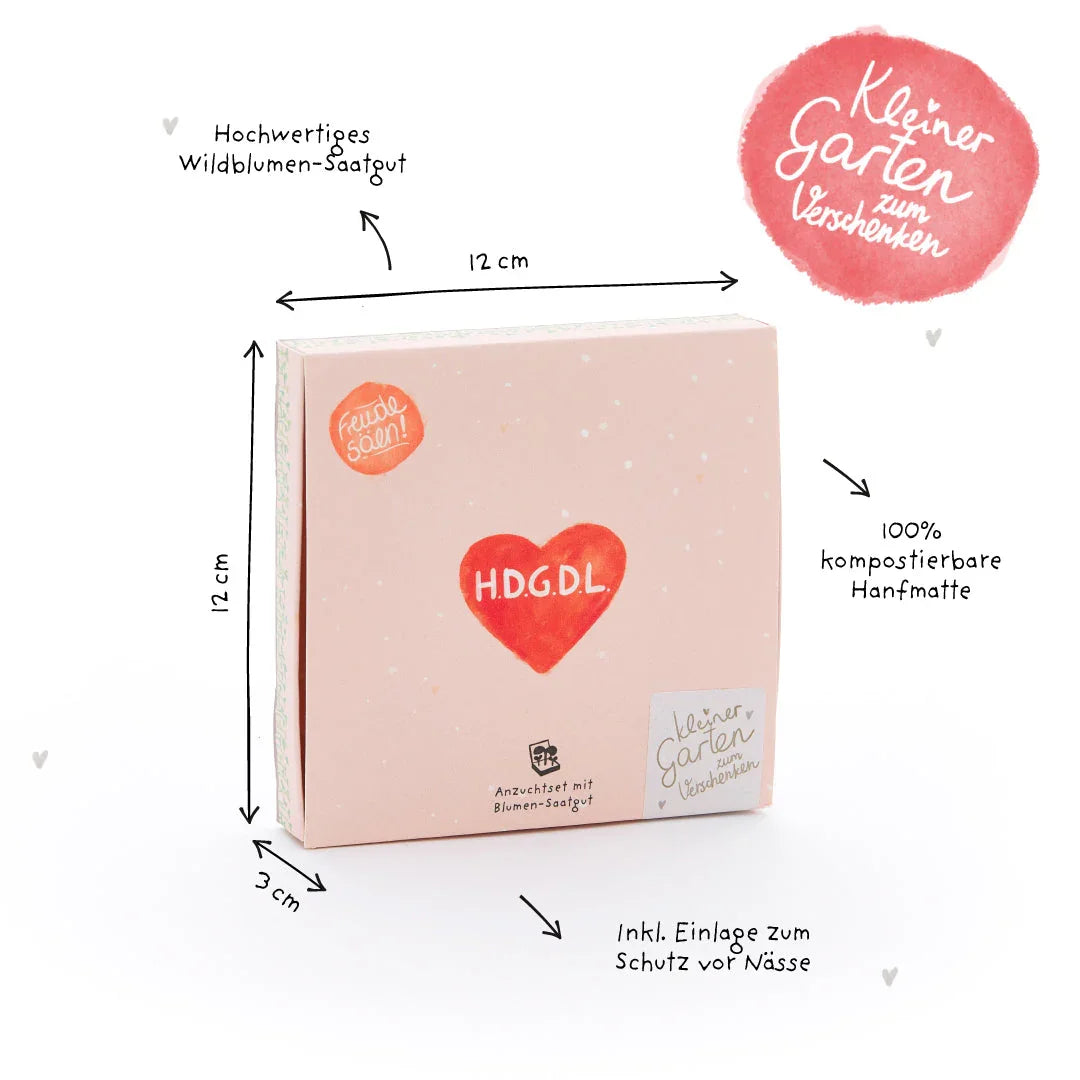 Pflanzkästchen - HDGDL - Hab dich ganz doll lieb