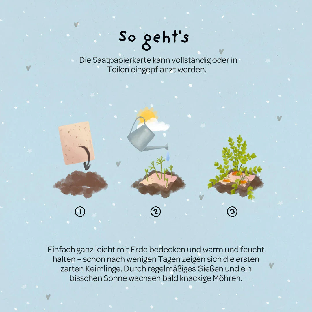 Grußkarte - Ich mag dich mit all deinen Karotten