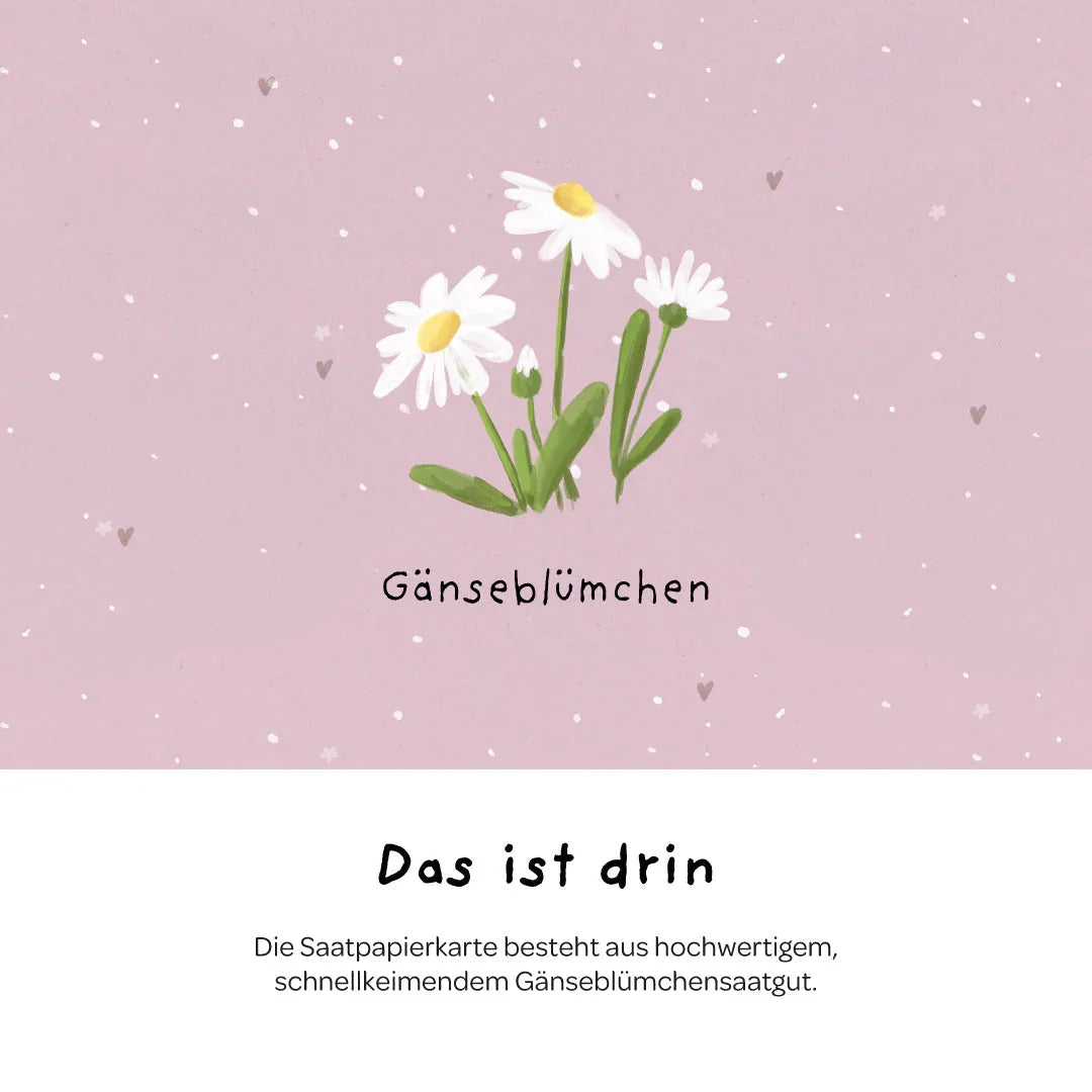 Grußkarte - Danke, dass du beim Wachsen geholfen hast