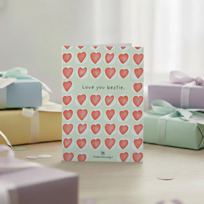 Grußkarte - Love you bestie